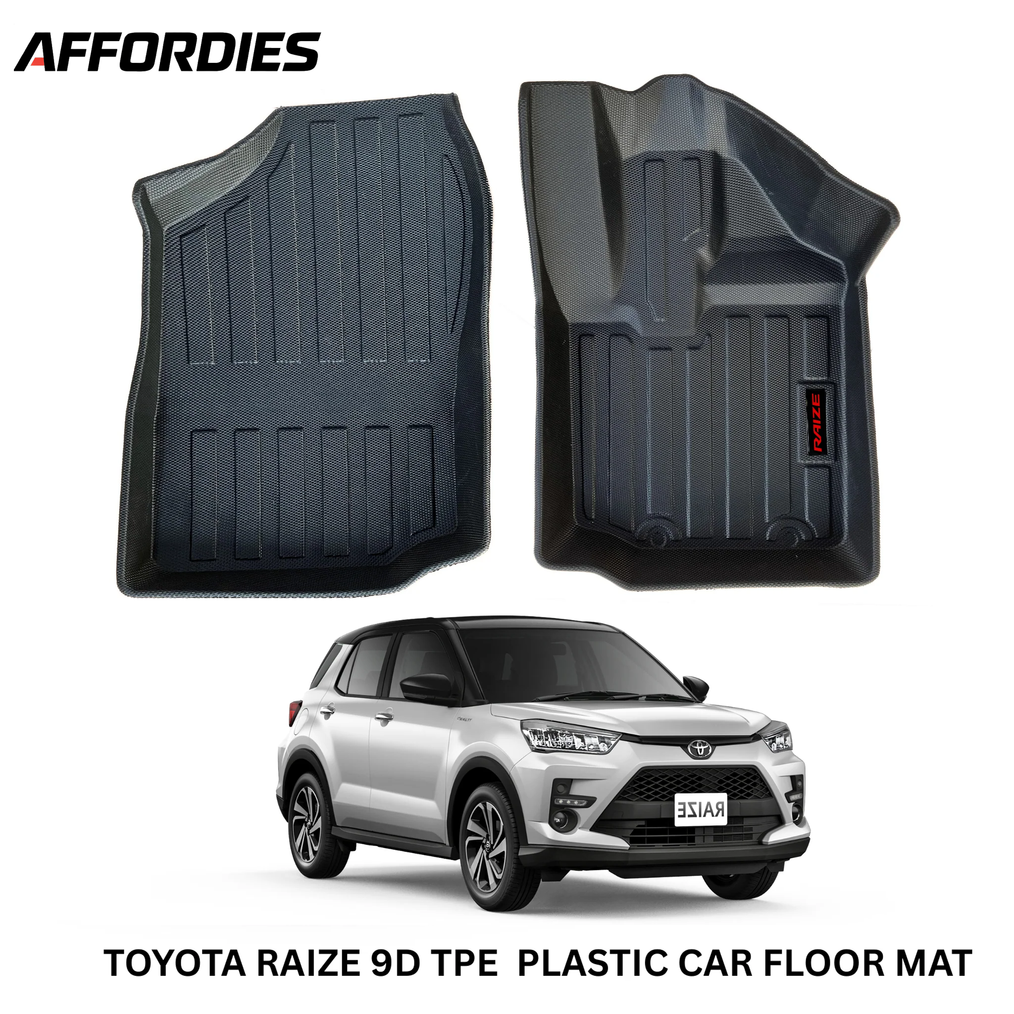 Toyota Raize 9D TPE Floor Mats