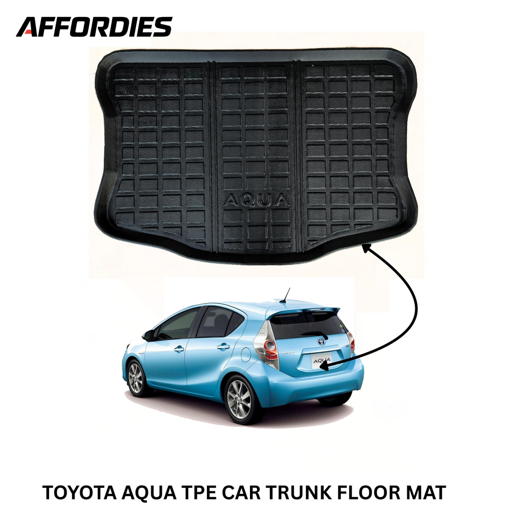 Toyota Aqua 2011–2024 9D TPE Trunk Mat