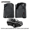 Toyota Land Cruiser FJ200 2008–2021 9D TPE Floor Mats