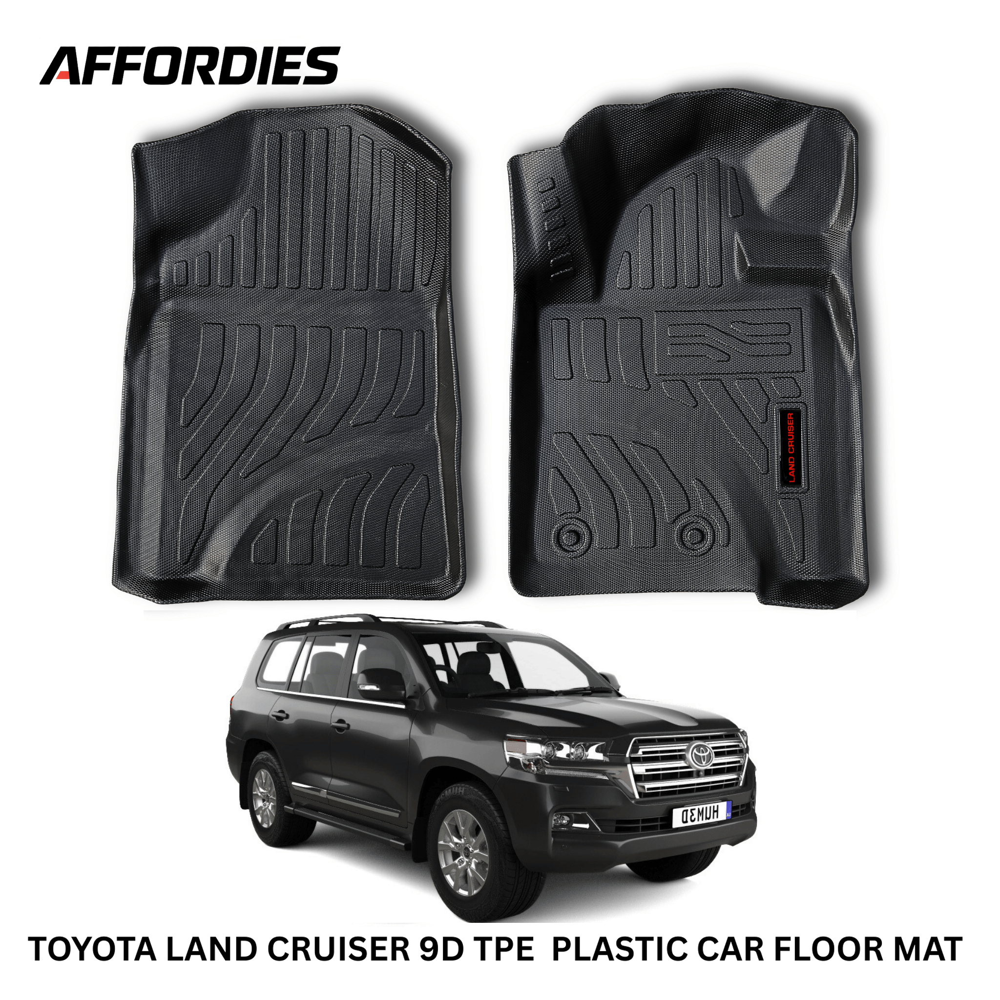 Toyota Land Cruiser FJ200 2008–2021 9D TPE Floor Mats