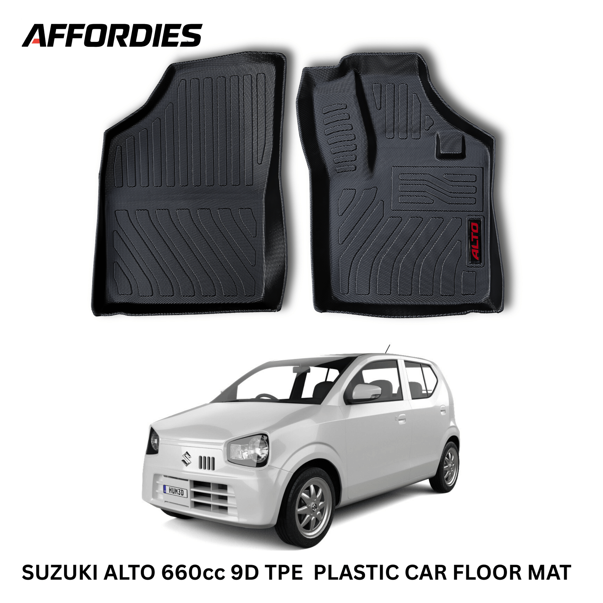 Suzuki Alto 660cc 9D TPE Heavy Duty Car Floor Mats