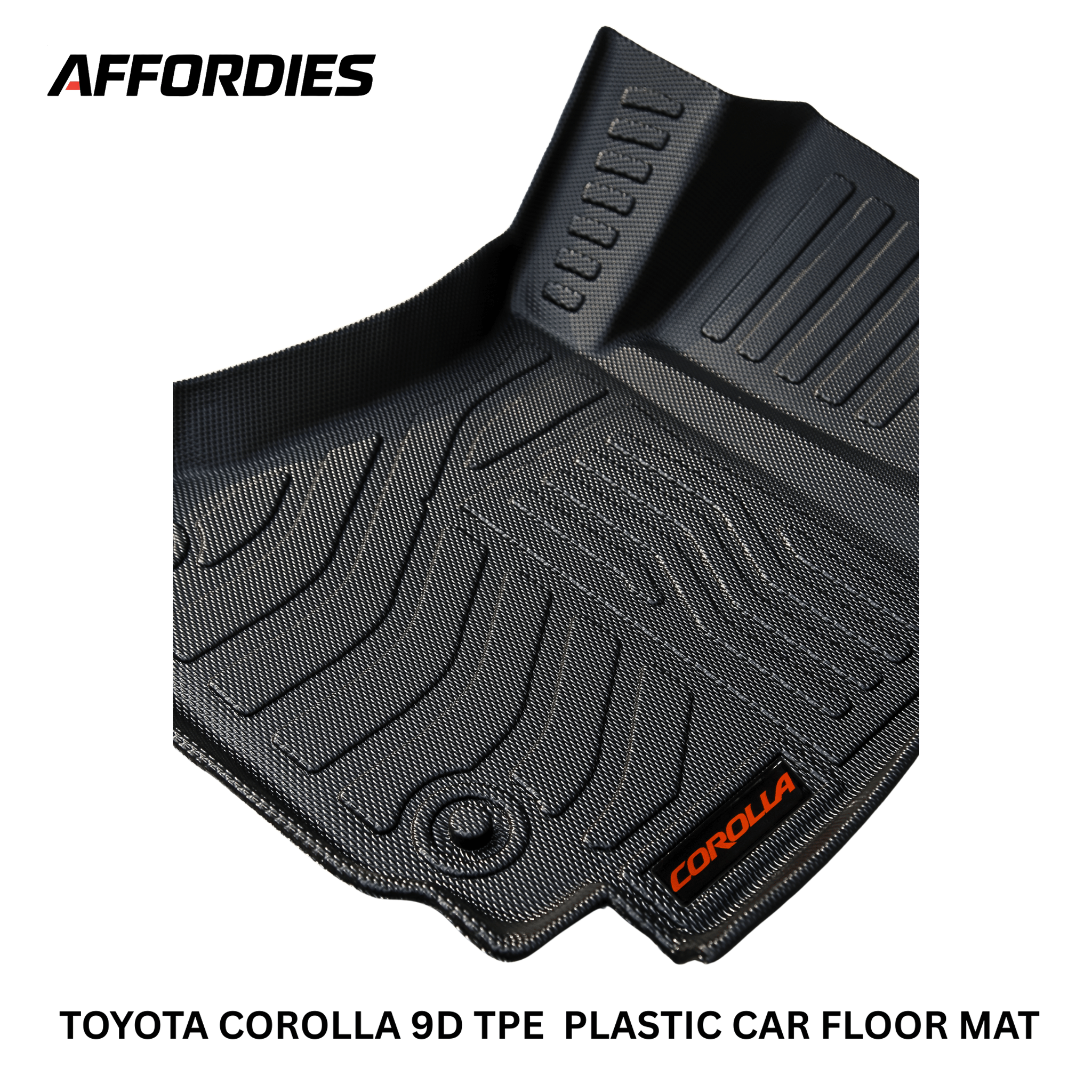 Toyota Corolla 2014–2025 9D TPE Floor Mats