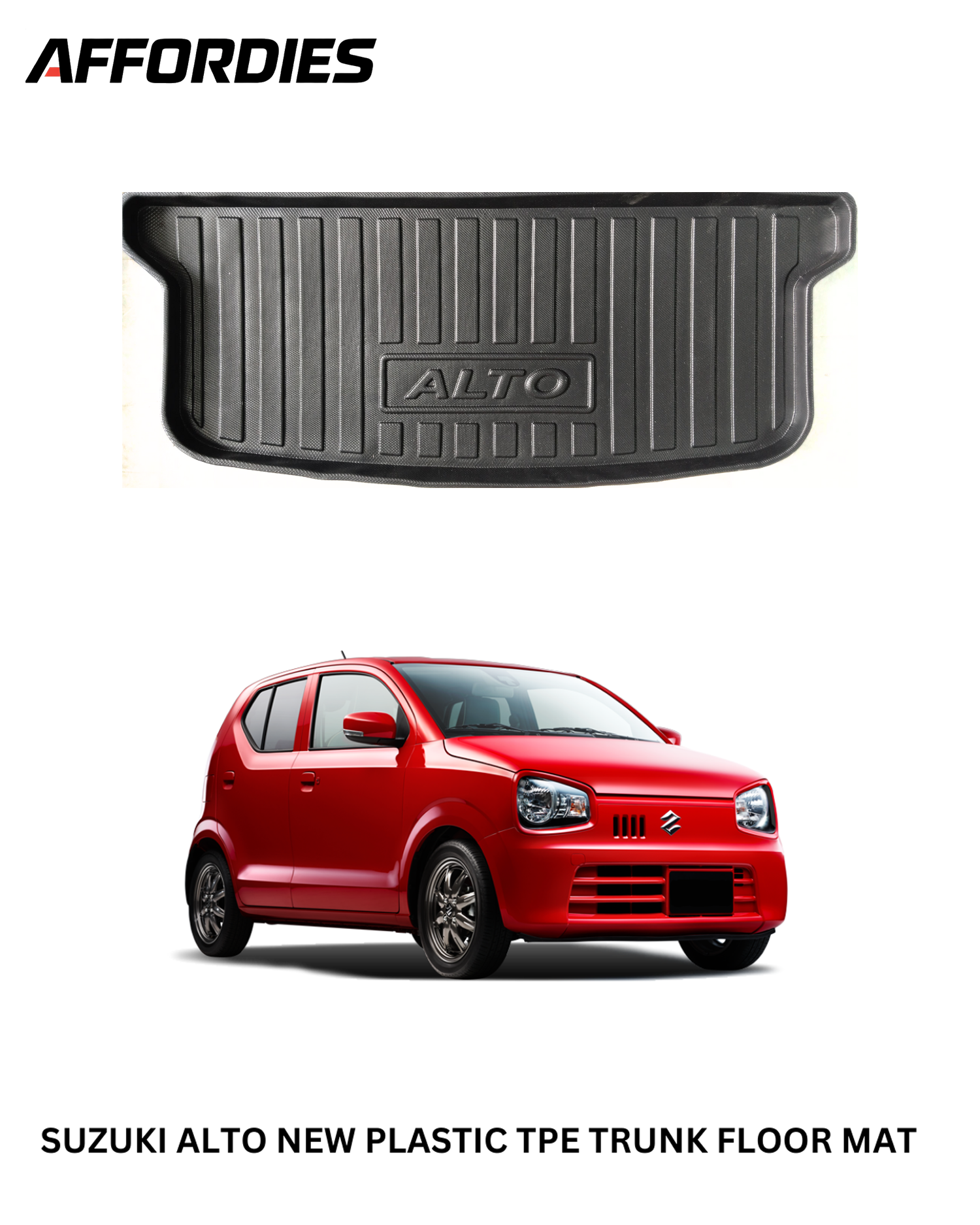 Suzuki Alto New 2019–2024 9D TPE Trunk Mat