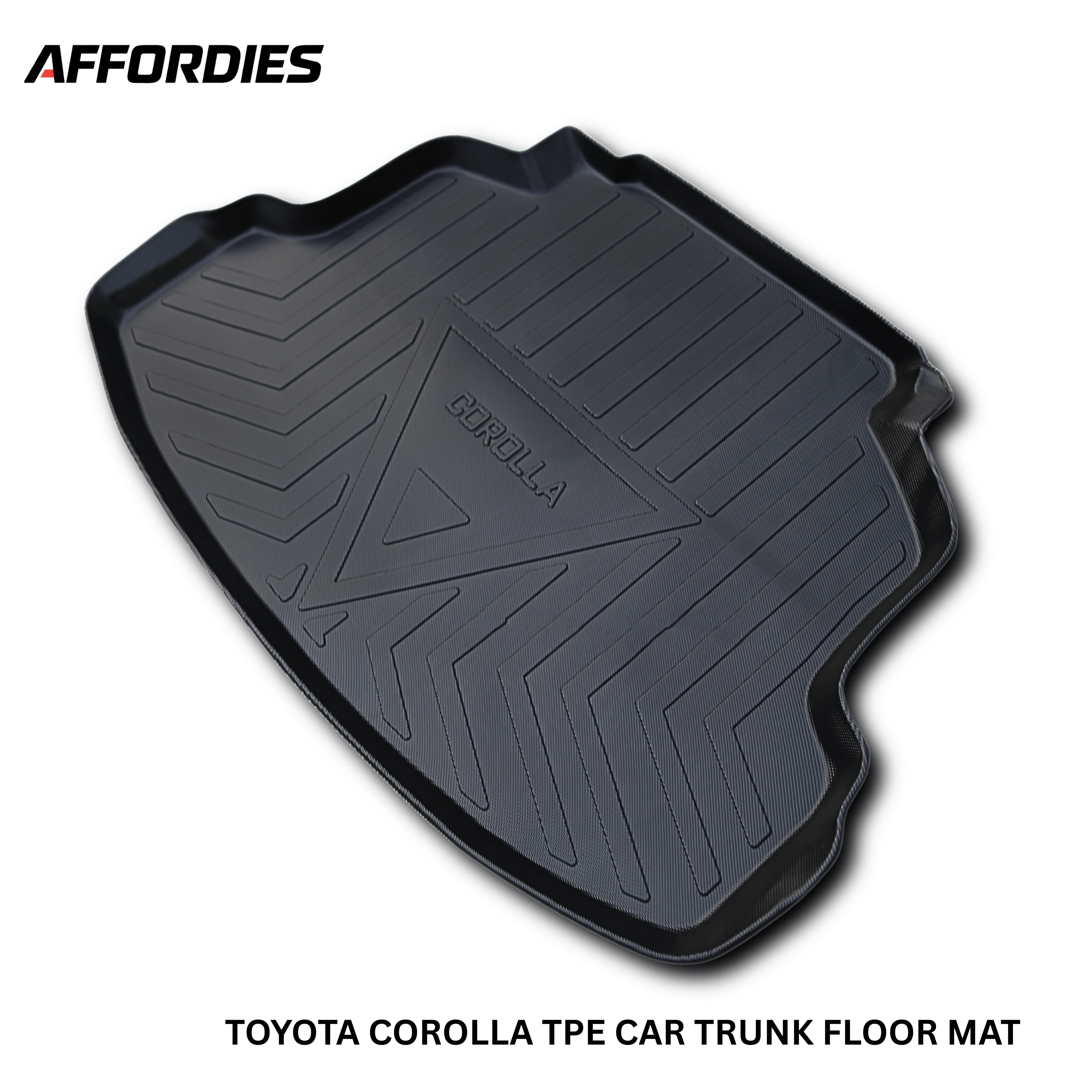Toyota Corolla 2014–Present TPE Plastic Trunk Mat