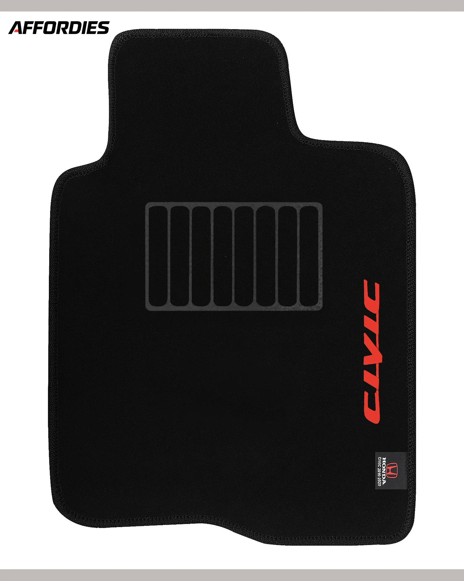 Honda Civic X 2016-2021 Executive Side Logo Premium Carpet Car Floor Mats