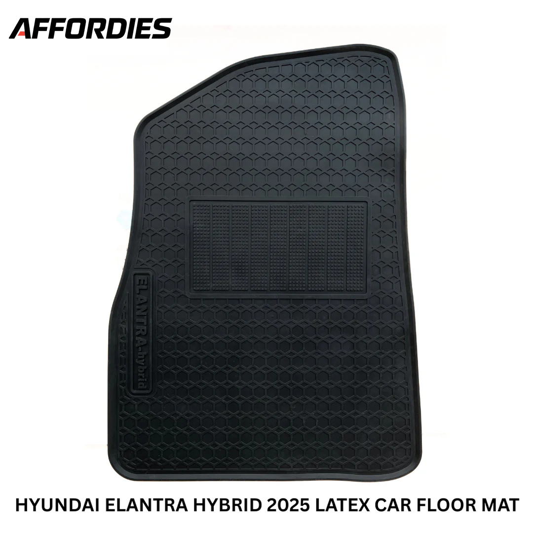 Hyundai Elantra Hybrid 2025 Premium Latex Rubber Car Floor Mats