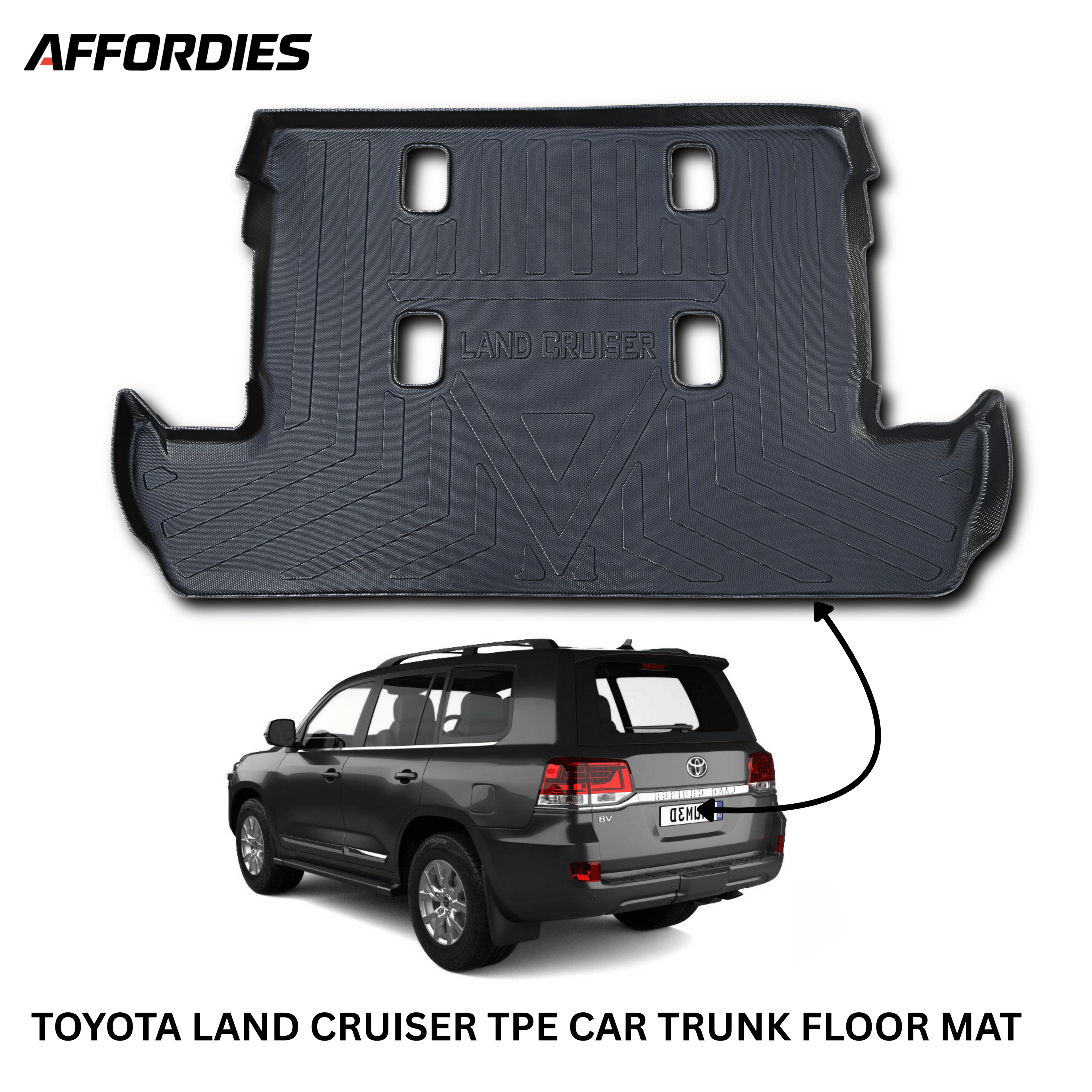 Toyota Land Cruiser 9D TPE Trunk Mat