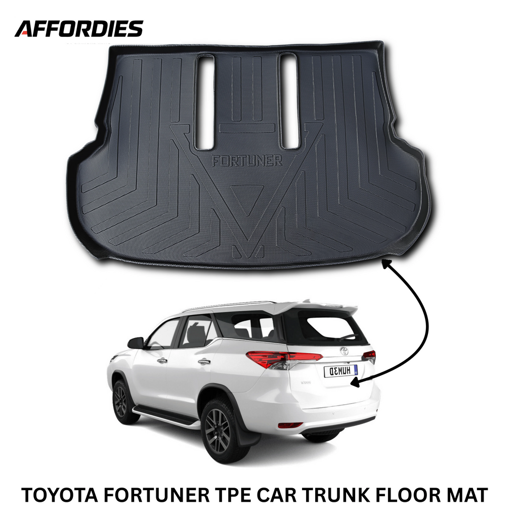 Toyota Fortuner 2014–2022 9D TPE Trunk Mat