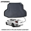 Honda Civic X 2016–2021 9D TPE Trunk Mat