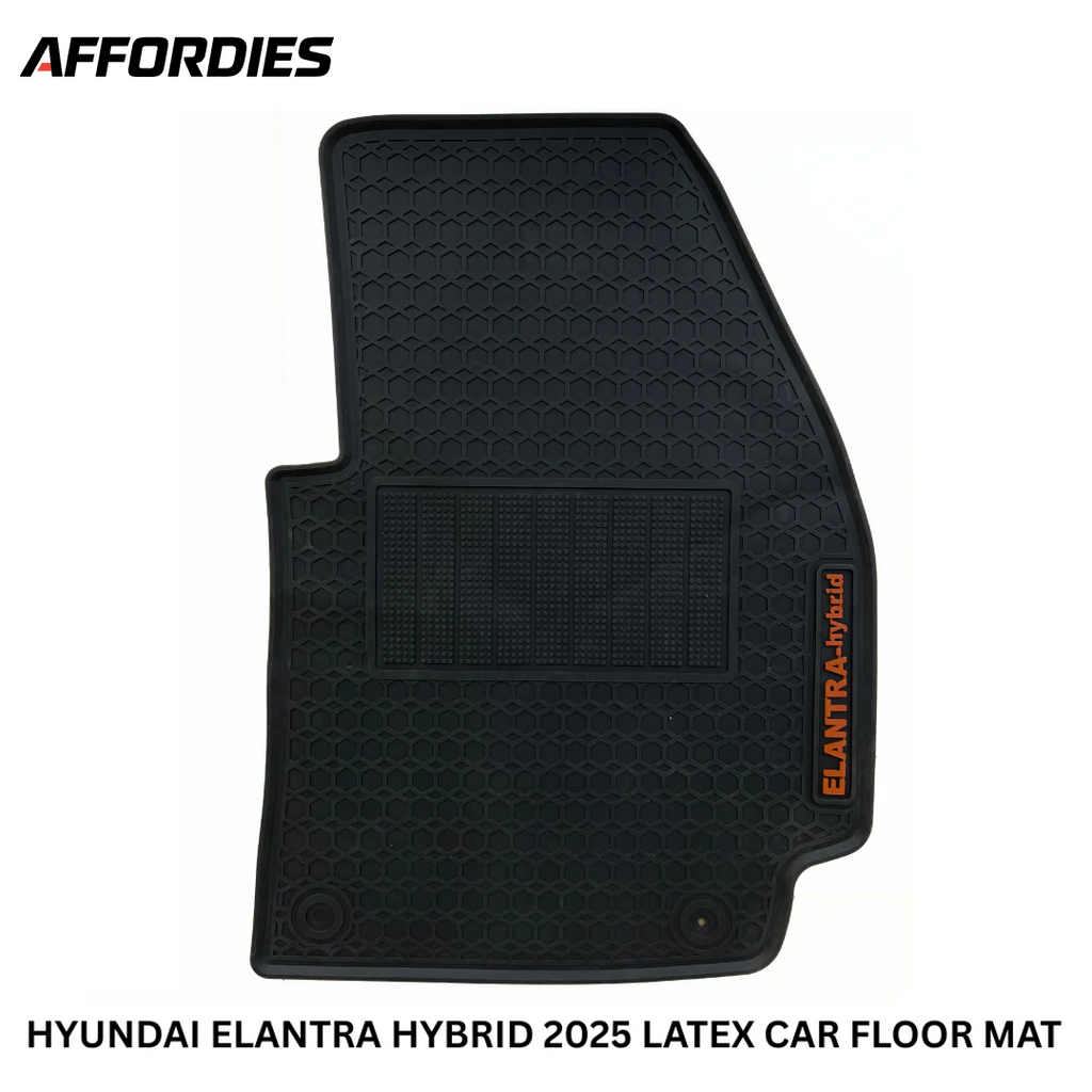 Hyundai Elantra Hybrid 2025 Premium Latex Rubber Car Floor Mats