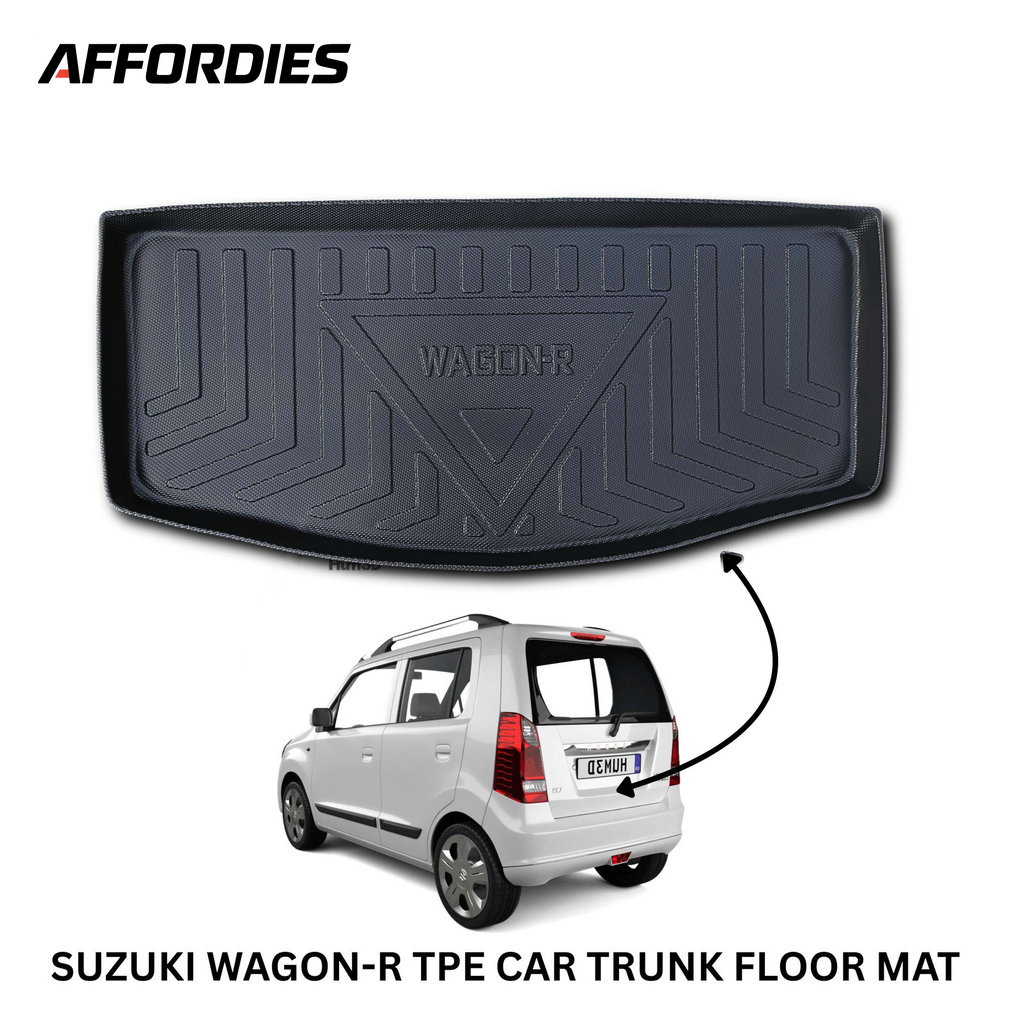 Suzuki Wagon R 2014–2025 TPE Plastic Trunk Mat