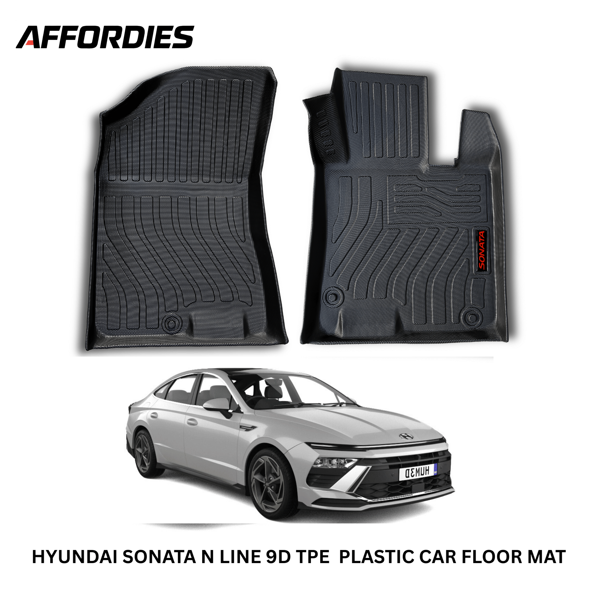 Hyundai Sonata N Line 2025 9D TPE Floor Mats