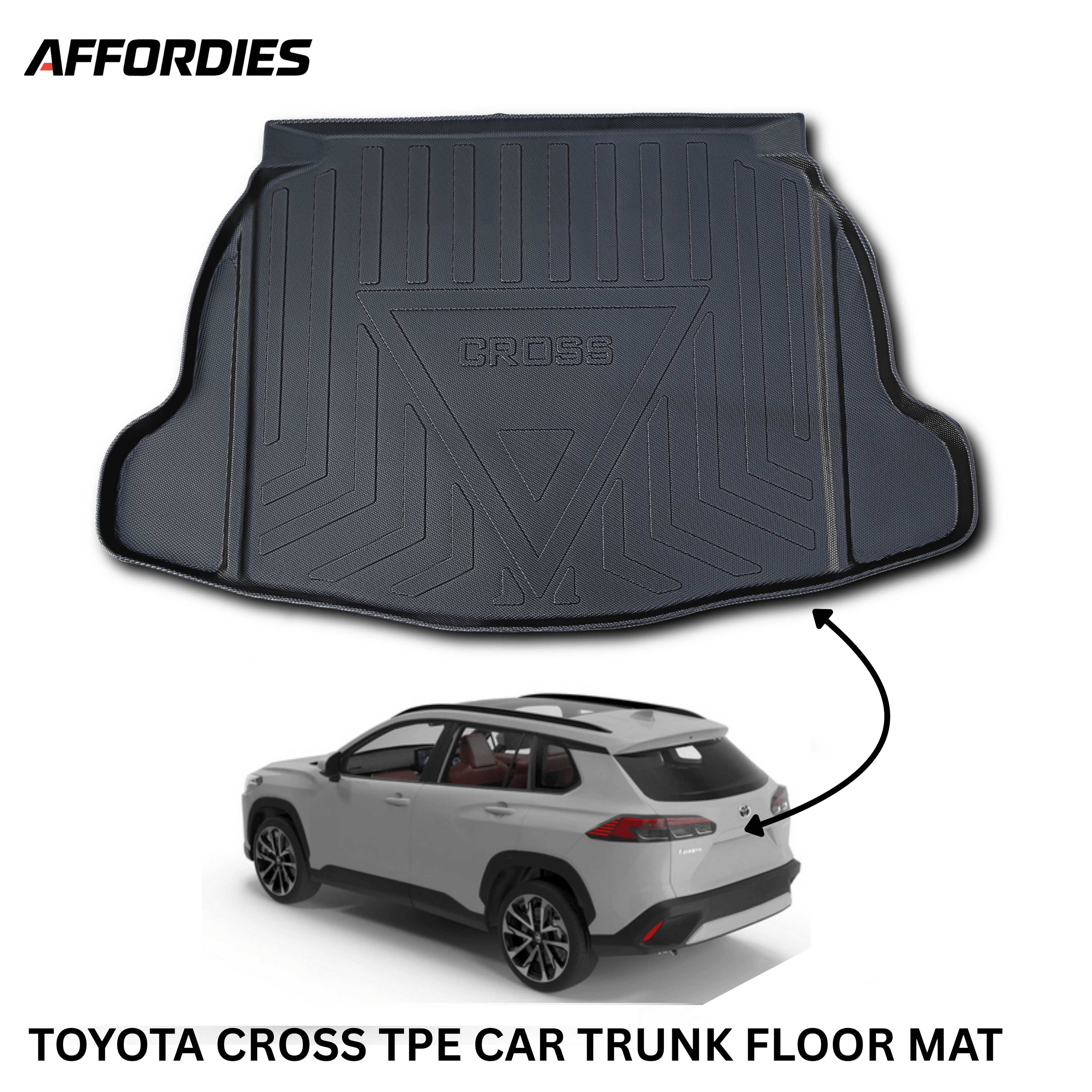Toyota Cross New 2024 9D TPE Trunk Mat