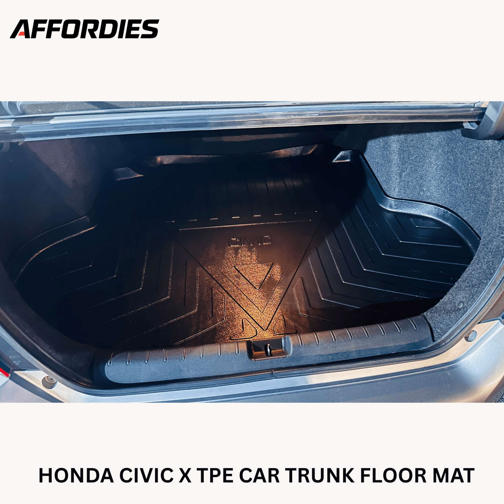 Honda Civic X 2016–2021 9D TPE Trunk Mat