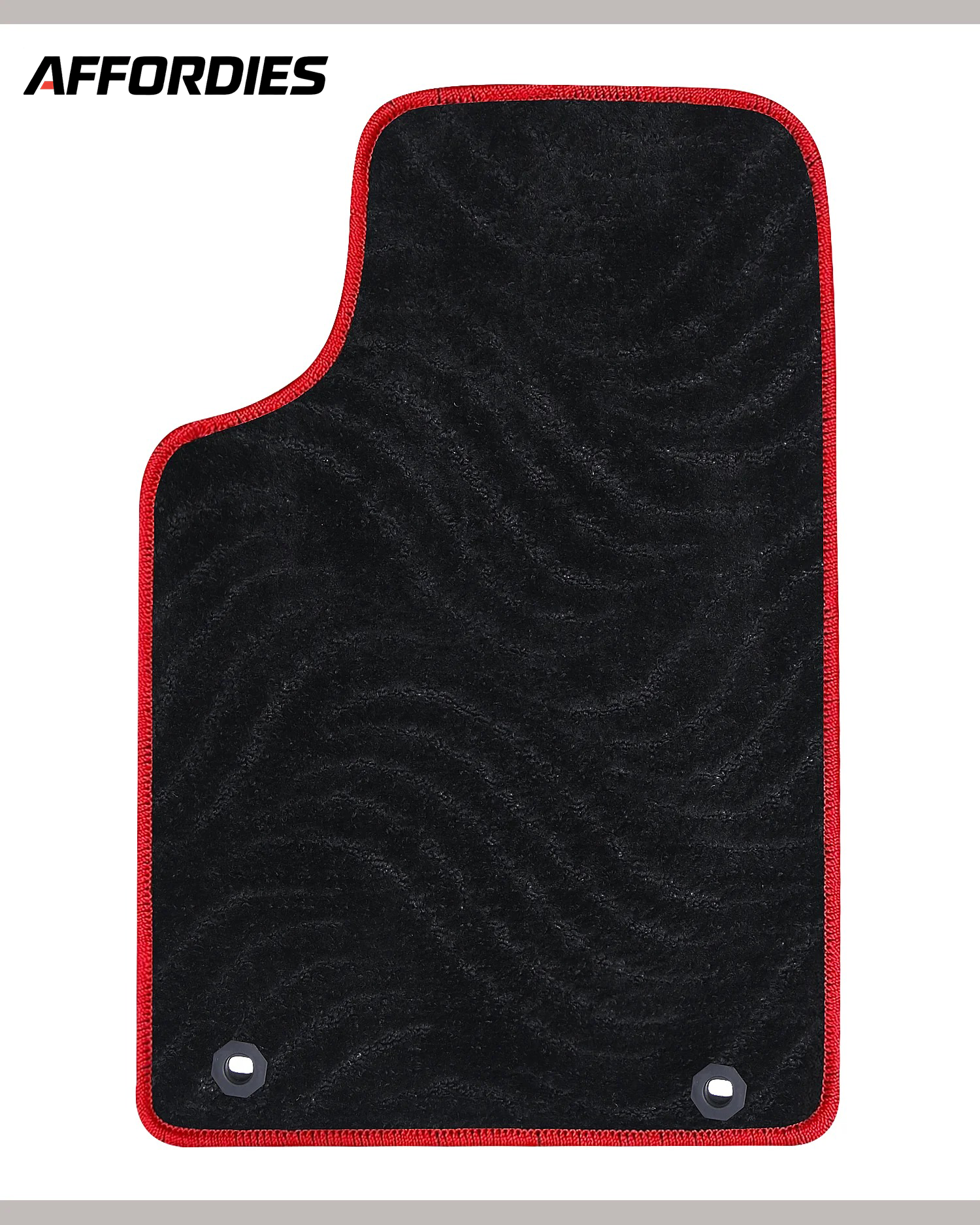 MG HS 2021-Present Premium Carpet Red Outline Car Floor Mat