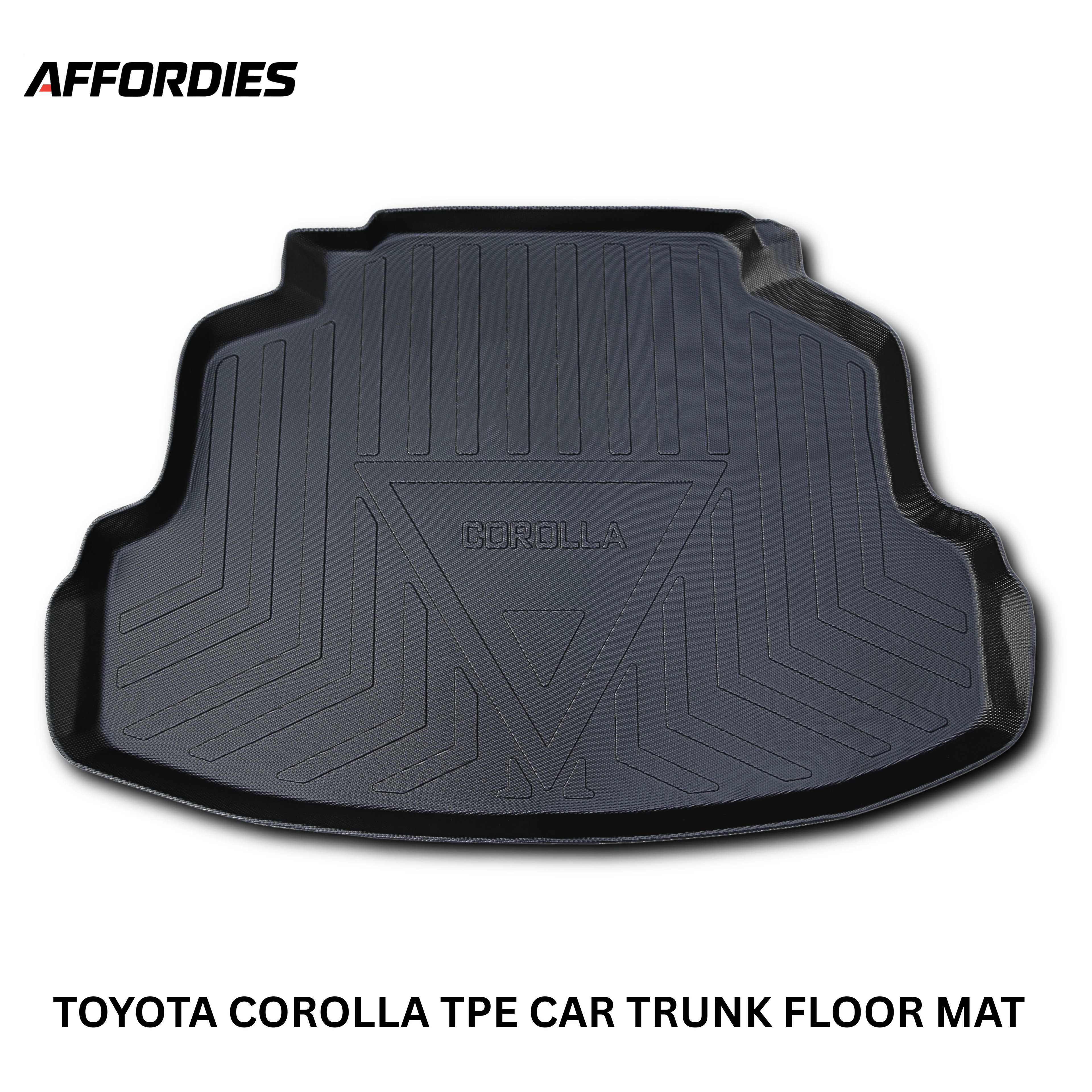 Toyota Corolla 2014–Present TPE Plastic Trunk Mat