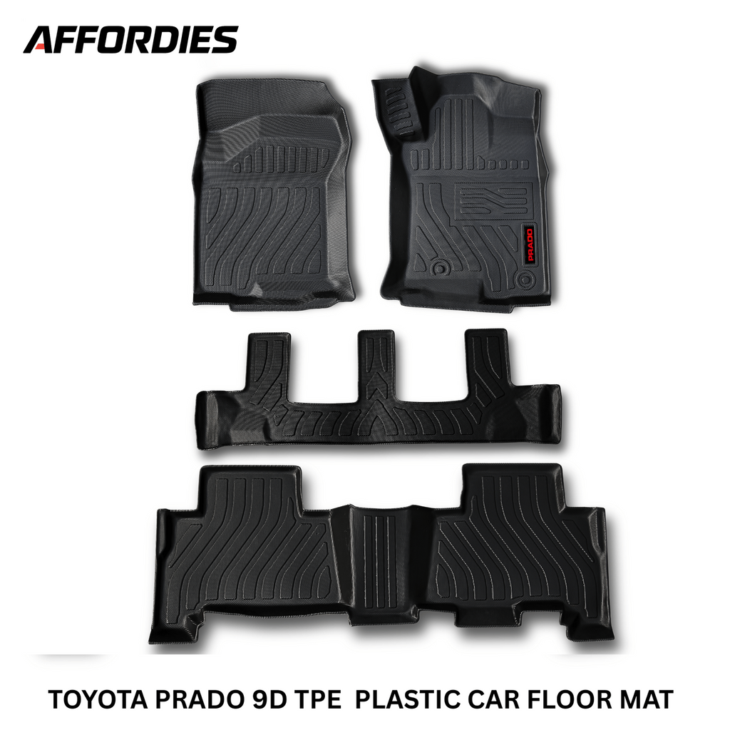 Toyota Prado FJ150 2009–2024 9D TPE Floor Mats