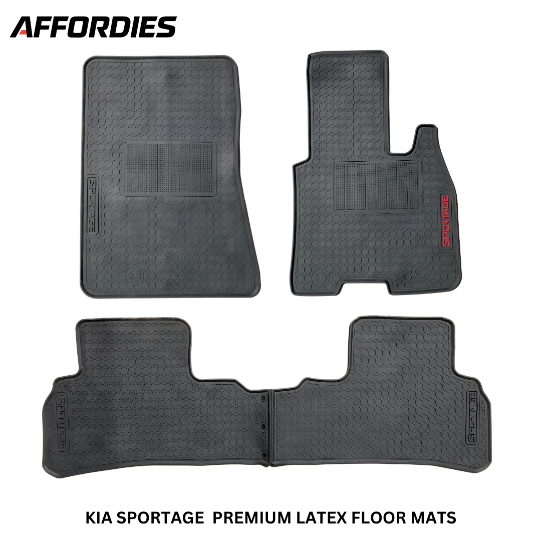 KIA Sportage 2019–2024 Premium Latex Rubber Car Floor Mats