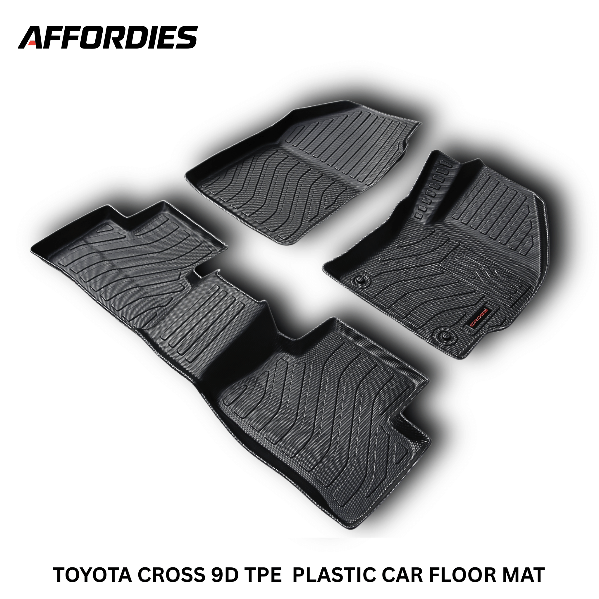 Toyota Corolla Cross 2020–2024 9D TPE Floor Mats