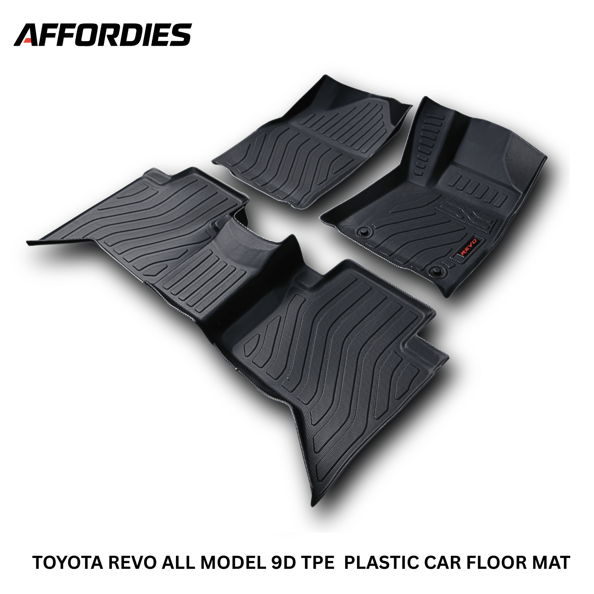 Toyota Revo / Hilux 9D TPE Plastic Floor Mats