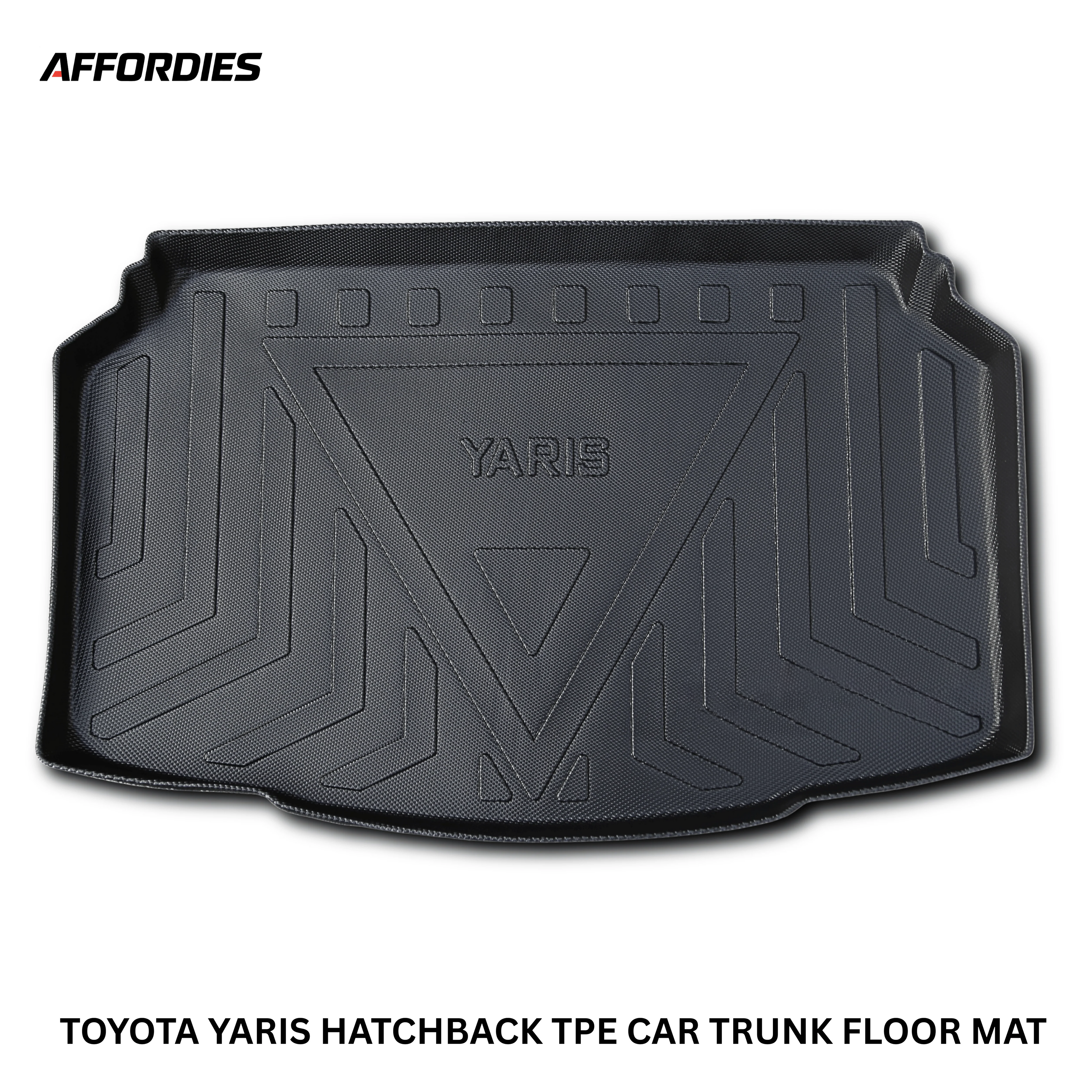 Toyota Yaris Hatchback TPE Plastic Car Trunk Mat