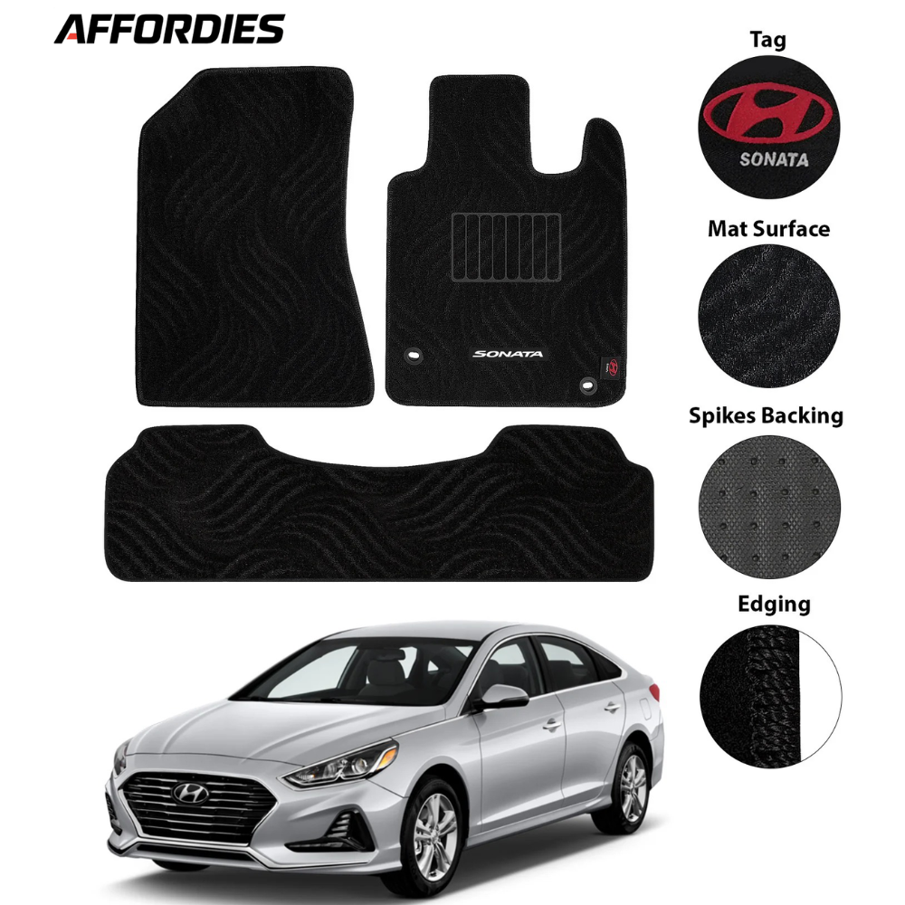 Hyundai Sonata 2021-Present Premium Carpet Car Floor Mats