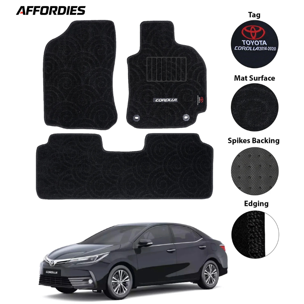 Toyota Corolla 2014-Present Premium Carpet Car Floor Mats