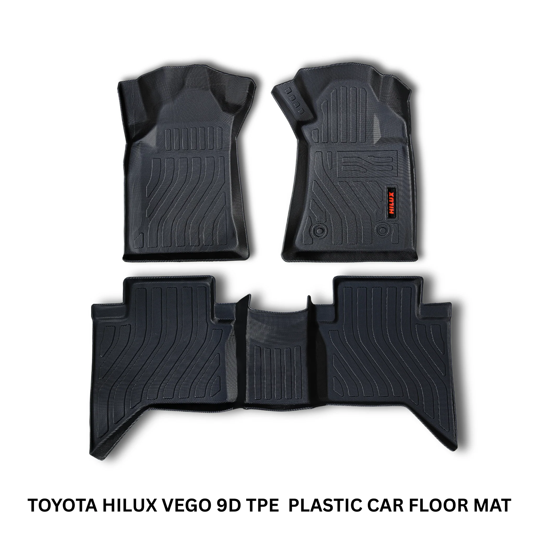Toyota Hilux 2016–2025 9D TPE Floor Mats