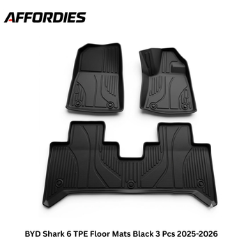 BYD Shark 6 9D TPE Floor Mats 2025-2026 | Waterproof Custom Fit Car Floor Mats BYD Shark 6