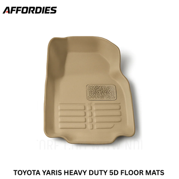 Toyota Yaris 5D Floor Mats Beige (2020–Present) | Custom Fit Waterproof Car Floor Mats with COD Across Pakistan