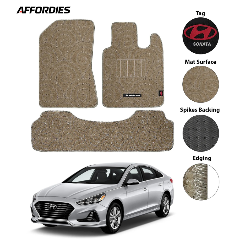 Hyundai Sonata 2021-Present Premium Carpet Car Floor Mats
