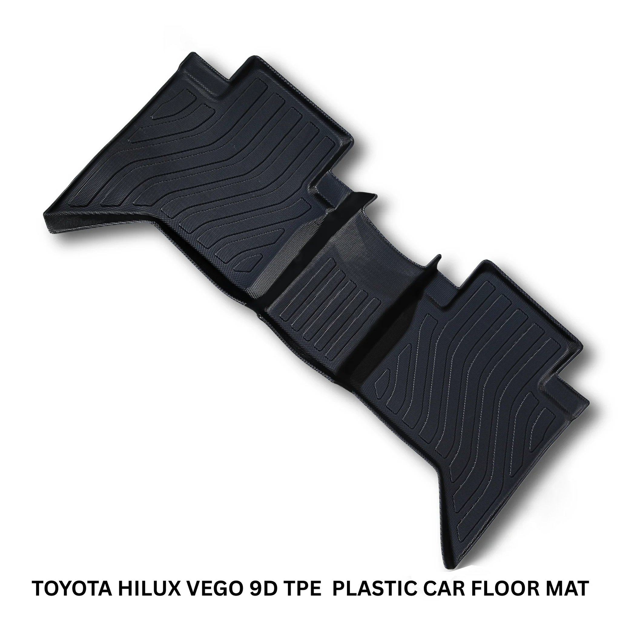 Toyota Hilux 2016–2025 9D TPE Floor Mats