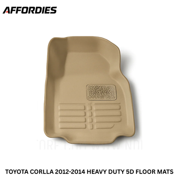 Toyota Corolla 5D Floor Mats Beige (2012–2014) | Custom Fit Waterproof Car Floor Mats