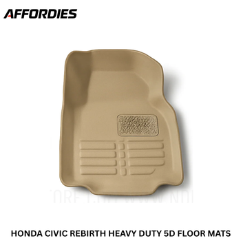 Honda Civic 5D Floor Mats Beige (2012–2015) | Custom Fit Waterproof Car Floor Mats