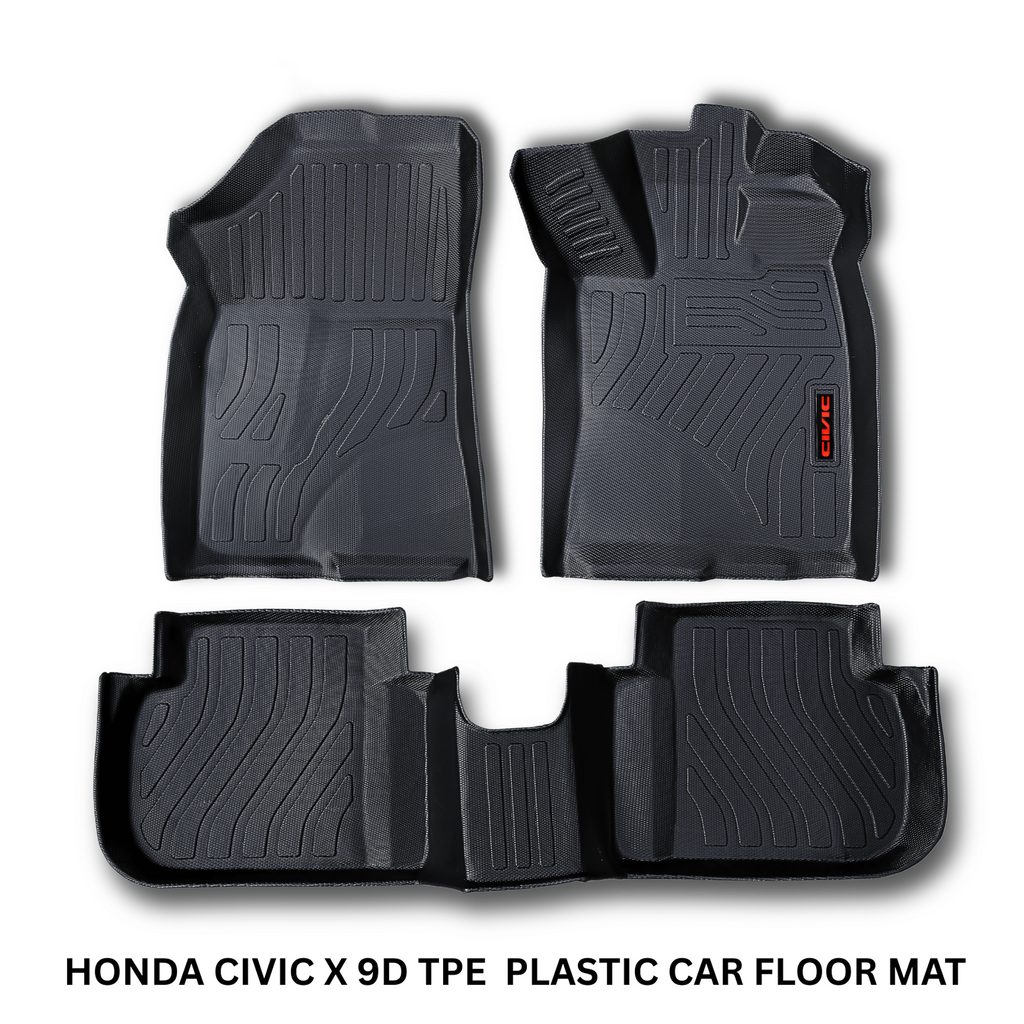 Honda Civic X 2016–2021 9D TPE Floor Mats