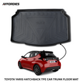 Toyota Yaris Hatchback TPE Plastic Car Trunk Mat