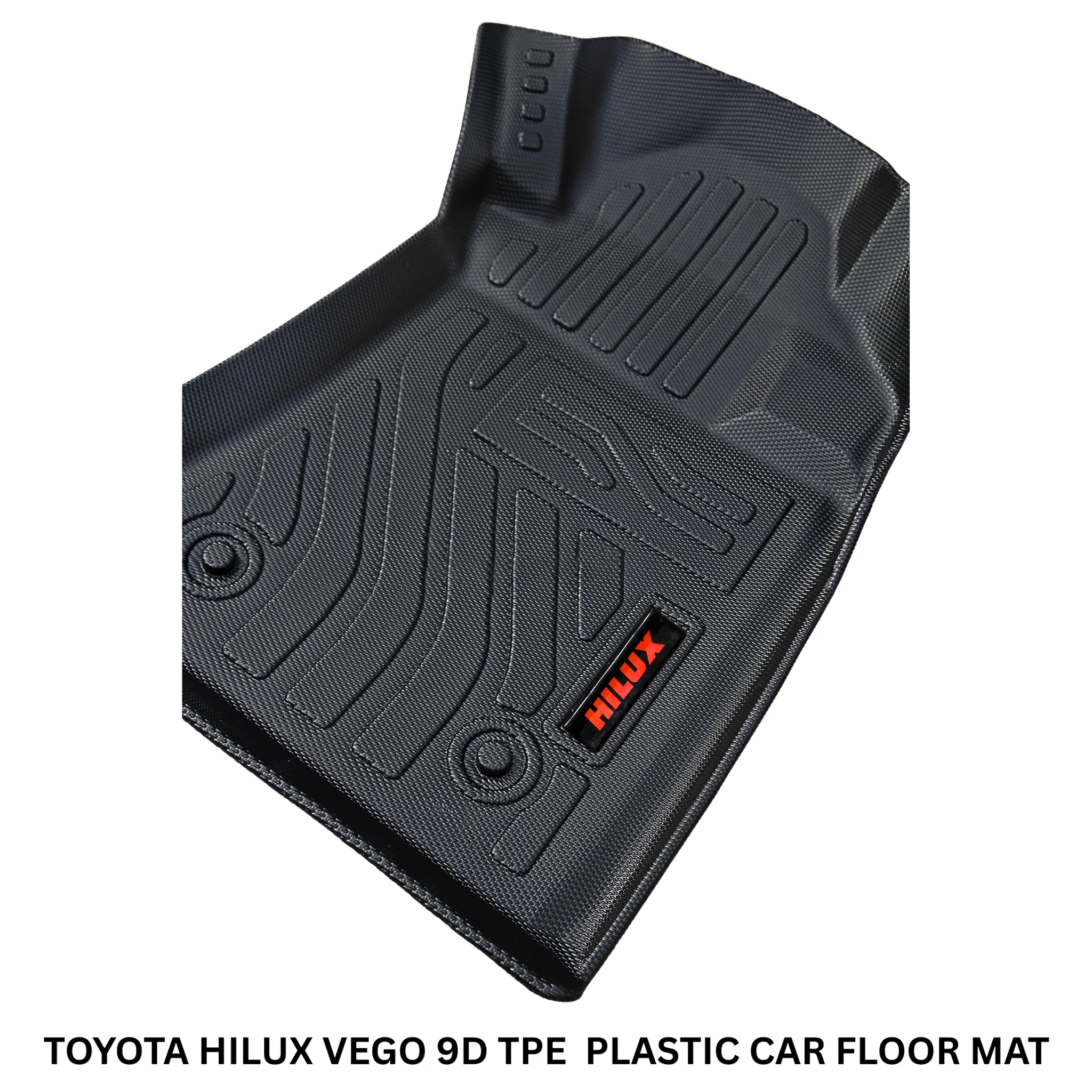 Toyota Hilux 2016–2025 9D TPE Floor Mats