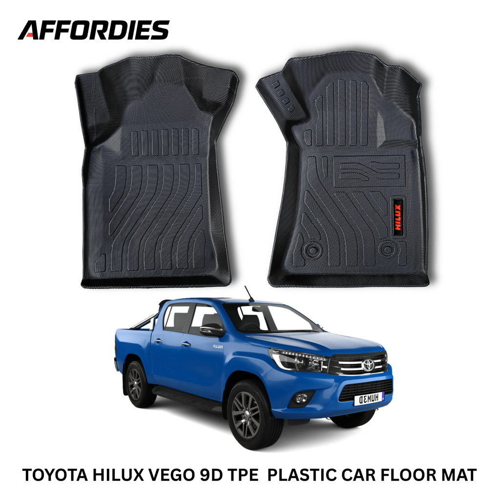 Toyota Hilux 2016–2025 9D TPE Floor Mats