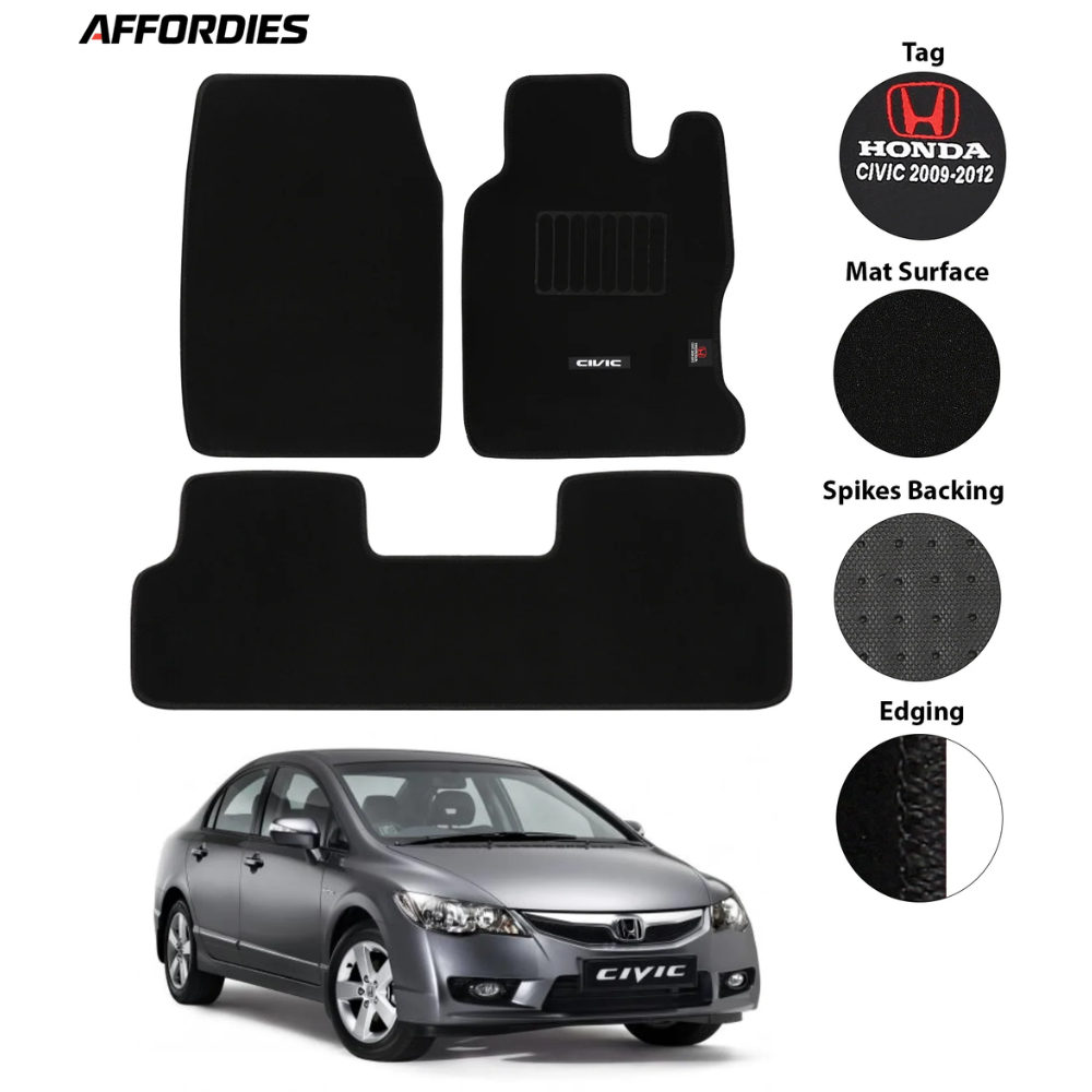 Honda Civic 2009-2012 Premium Carpet Car Floor Mats