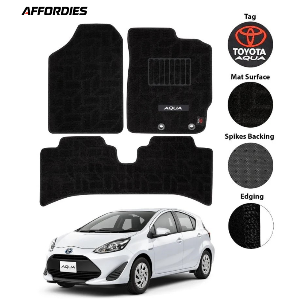 Toyota Aqua 2011-2024 Premium Carpet Car Floor Mats