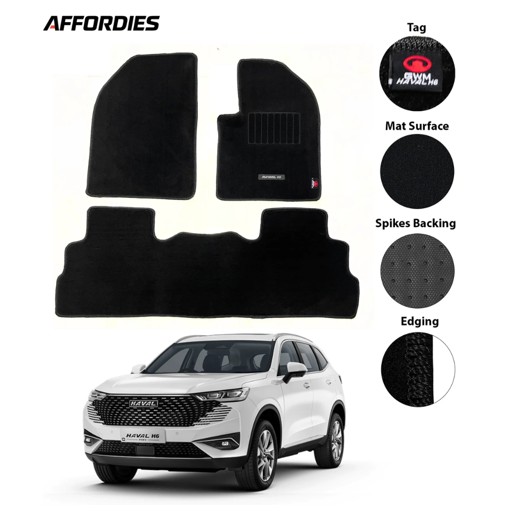 GWM Haval H6 2022–2024 Premium Carpet Car Floor Mats