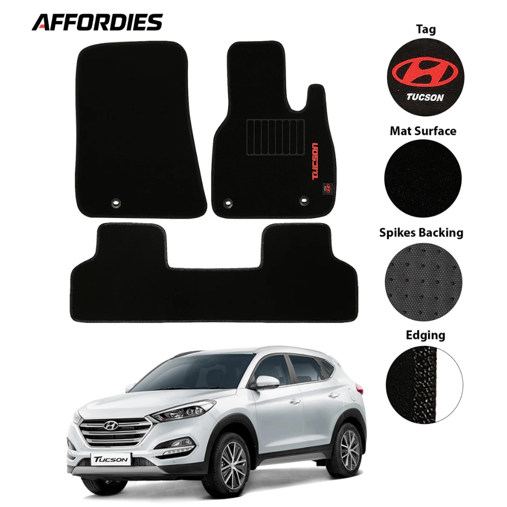 Hyundai Tucson 2019-Present Executive Side Logo Car Floor Mats