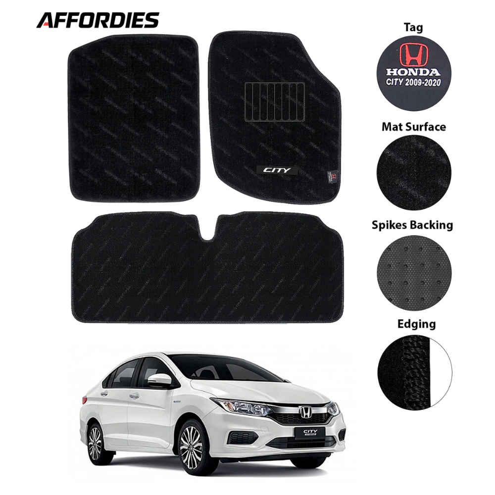 Honda City 2009–2020 Premium Carpet Car Floor Mats