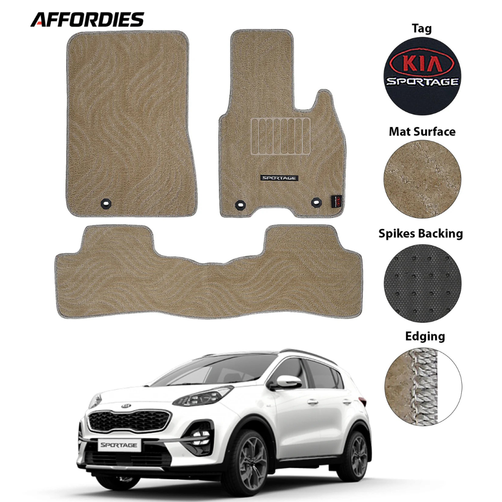 Kia Sportage 2019-Present Premium Carpet Car Floor Mats