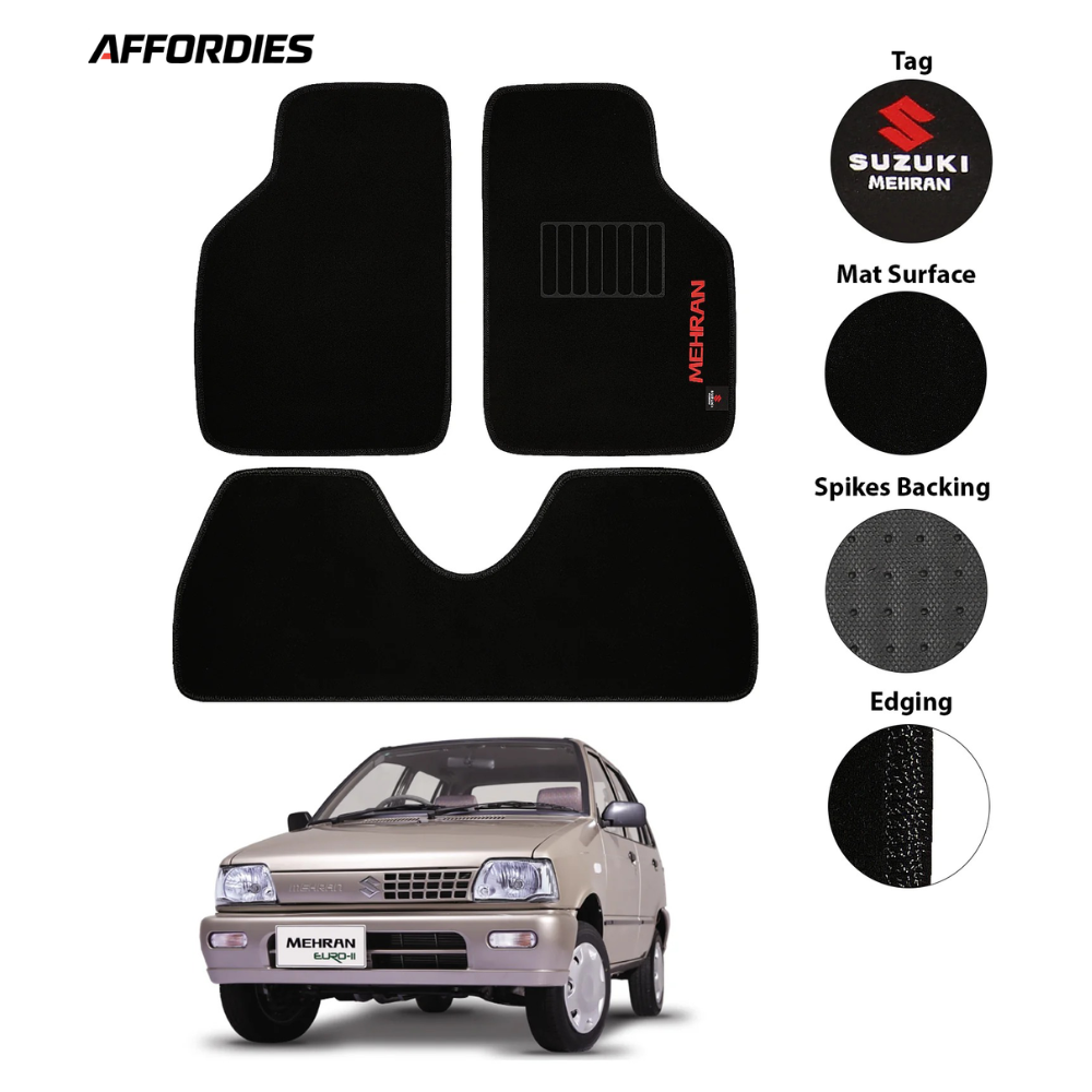 Suzuki Mehran Executive Side Logo Carpet Floor Mats |