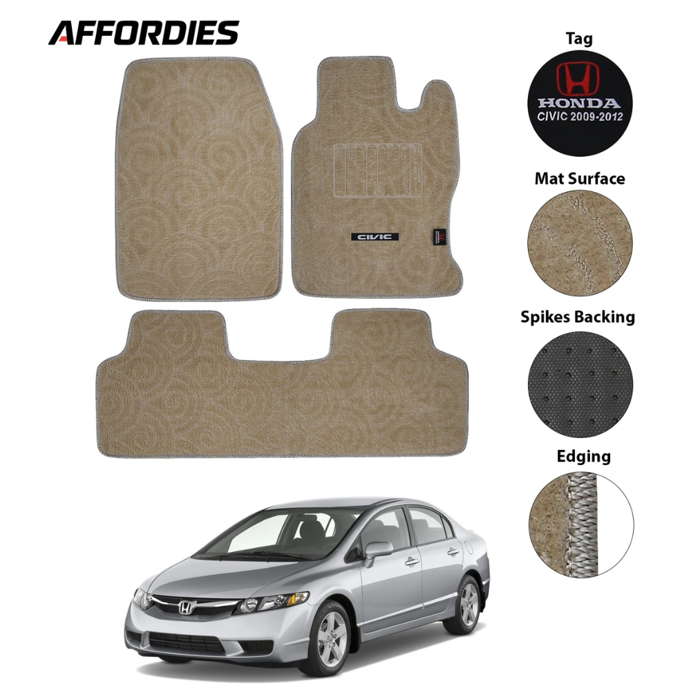 Honda Civic 2009-2012 Premium Carpet Car Floor Mats