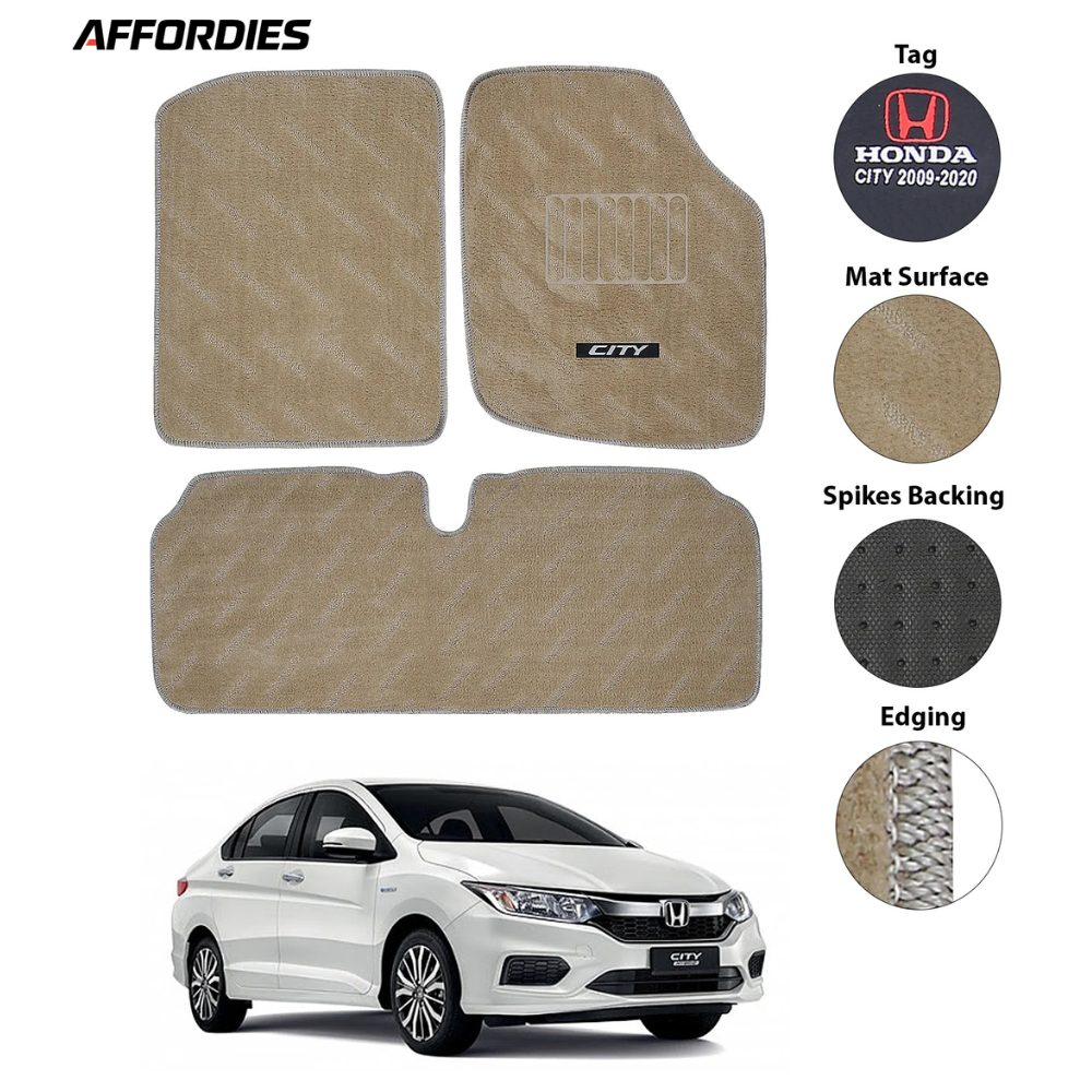Honda City 2009–2020 Premium Carpet Car Floor Mats