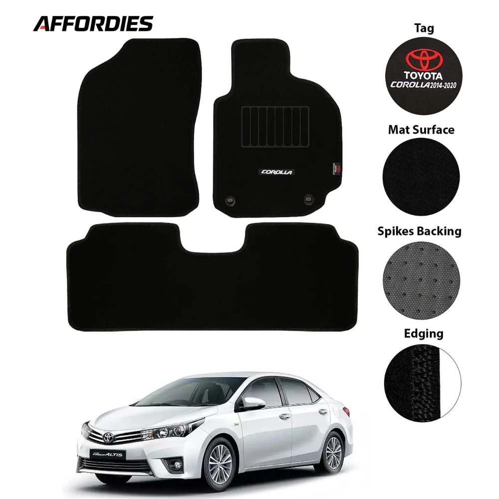 Toyota Corolla 2014-Present Executive Carpet Car Floor Mats