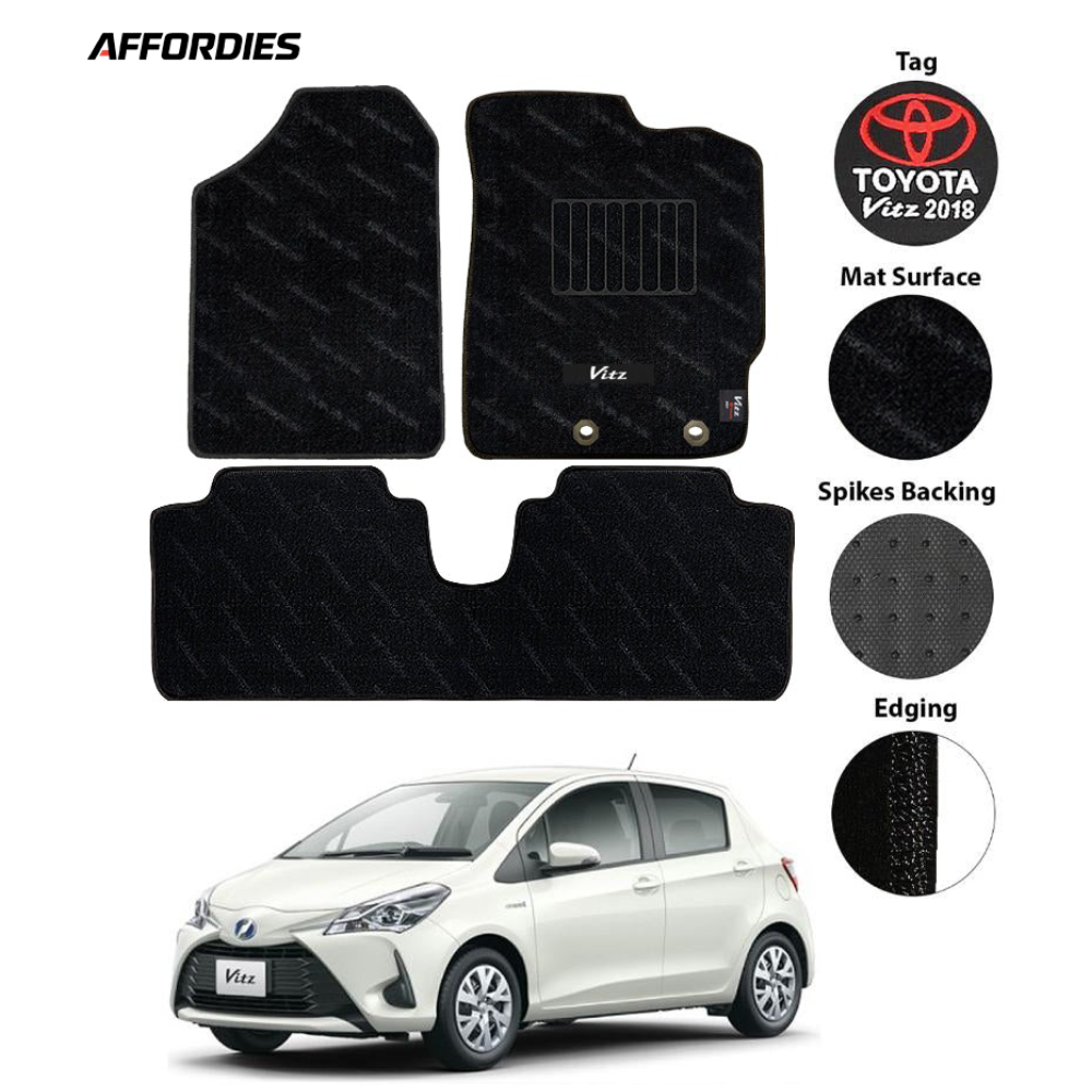 Toyota Vitz 2014-Present Premium Carpet Car Floor Mats