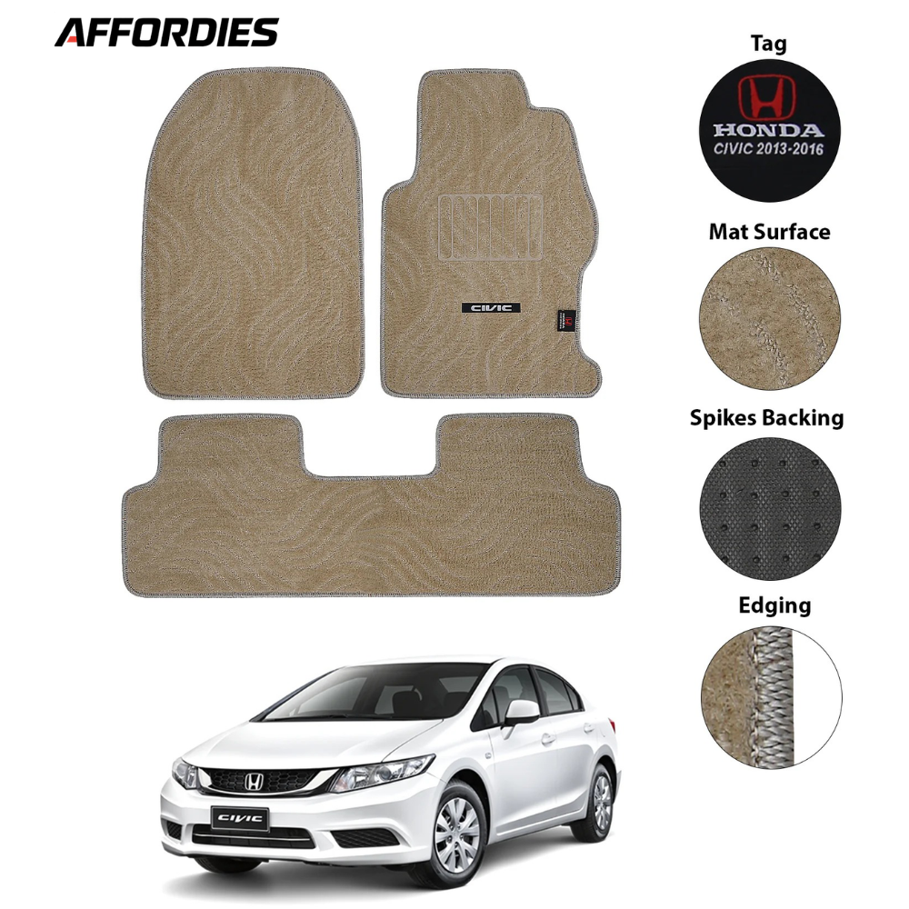 Honda Civic 2013-2015 Premium Carpet Car Floor Mats